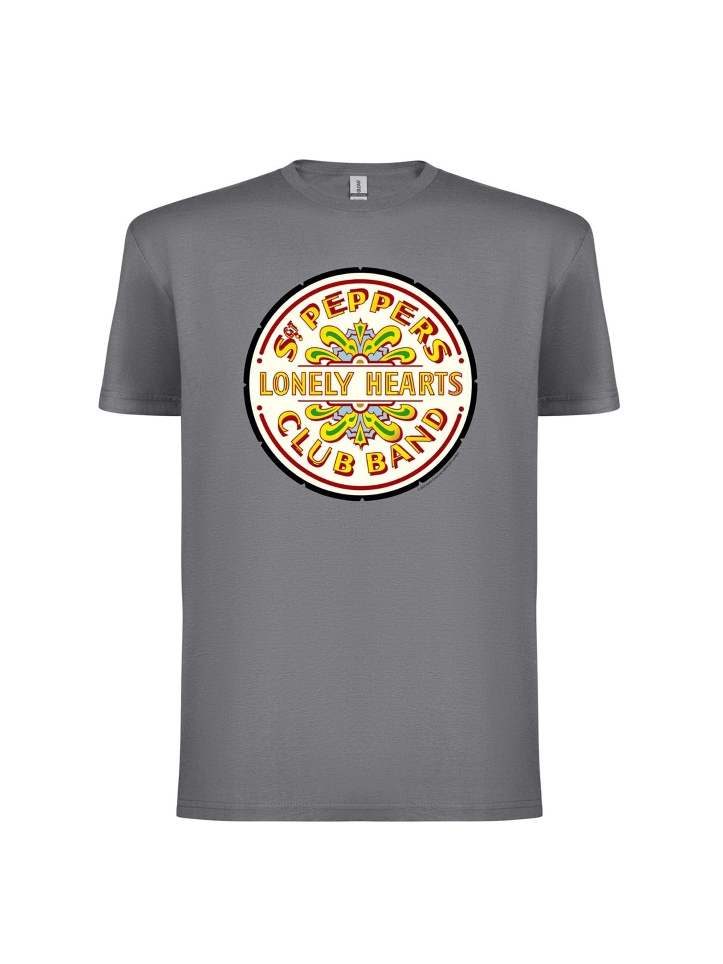 The Beatles - Camiseta 'Beatles- lonely Hearts Club' en gris: frente
