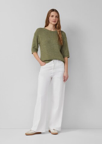 s.Oliver Wide leg Jeans 'Suri' in White