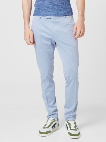 JOOP! Slim fit Pleated Pants 'Gun' in Blue: front