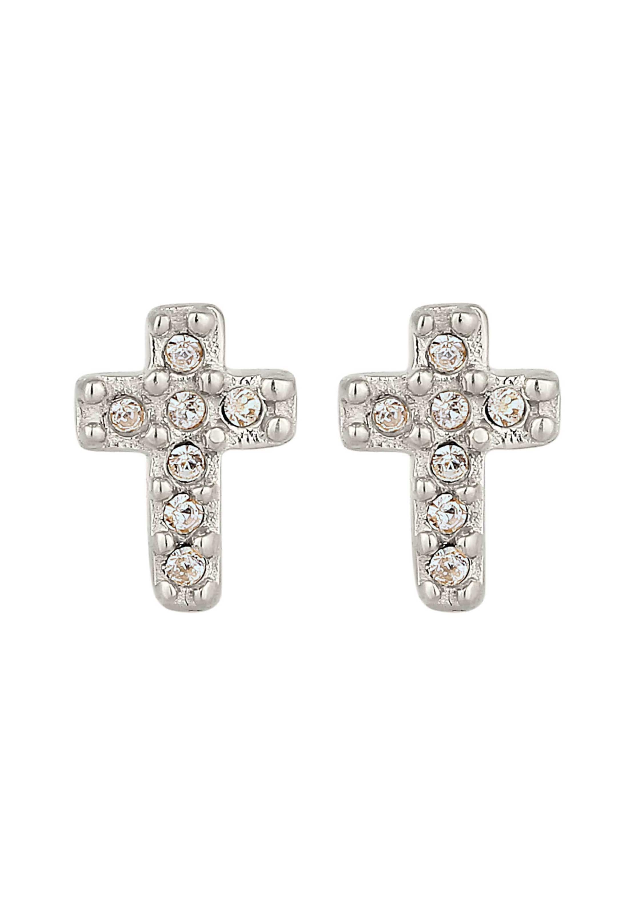 Boucles d'oreilles 'Kreuz' ELLI en argent