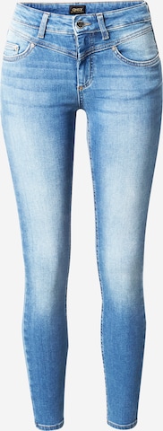 Coupe slim Jean 'BLUSH' ONLY en bleu : devant