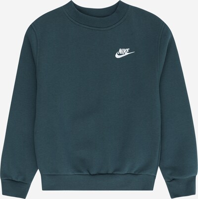 Megztinis be užsegimo 'CLUB FLEECE' iš Nike Sportswear, spalva – tamsiai žalia / balta, Prekių apžvalga