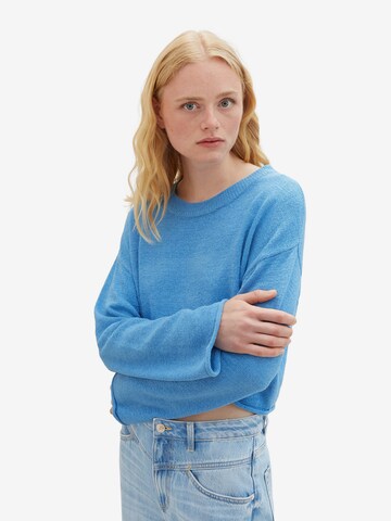 TOM TAILOR DENIM Pullover i blå