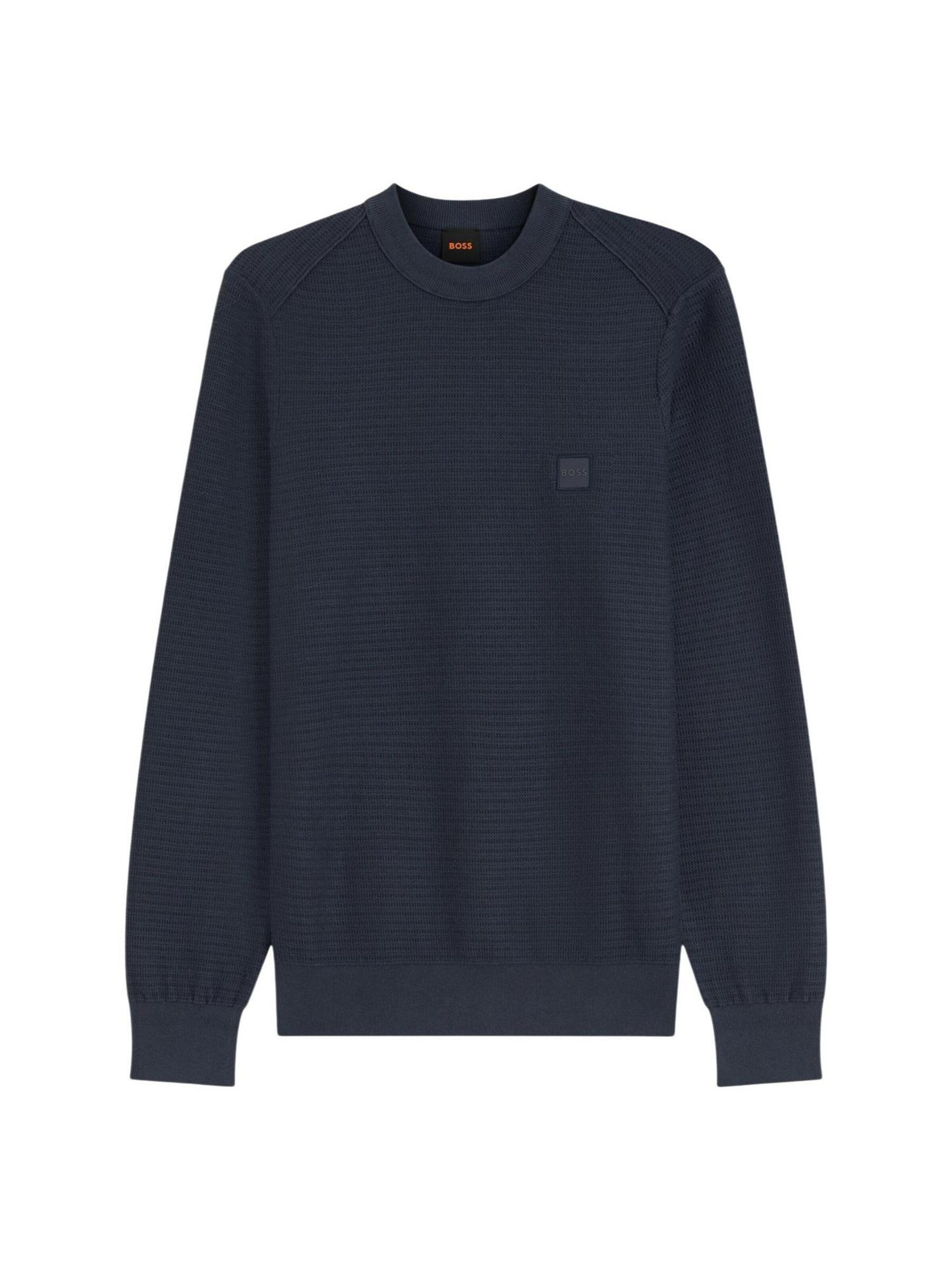 BOSS Sweater 'Anion_S 10265864 01 50527584' in Blue: front