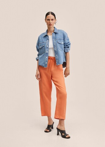 MANGO Loose fit Pants in Orange