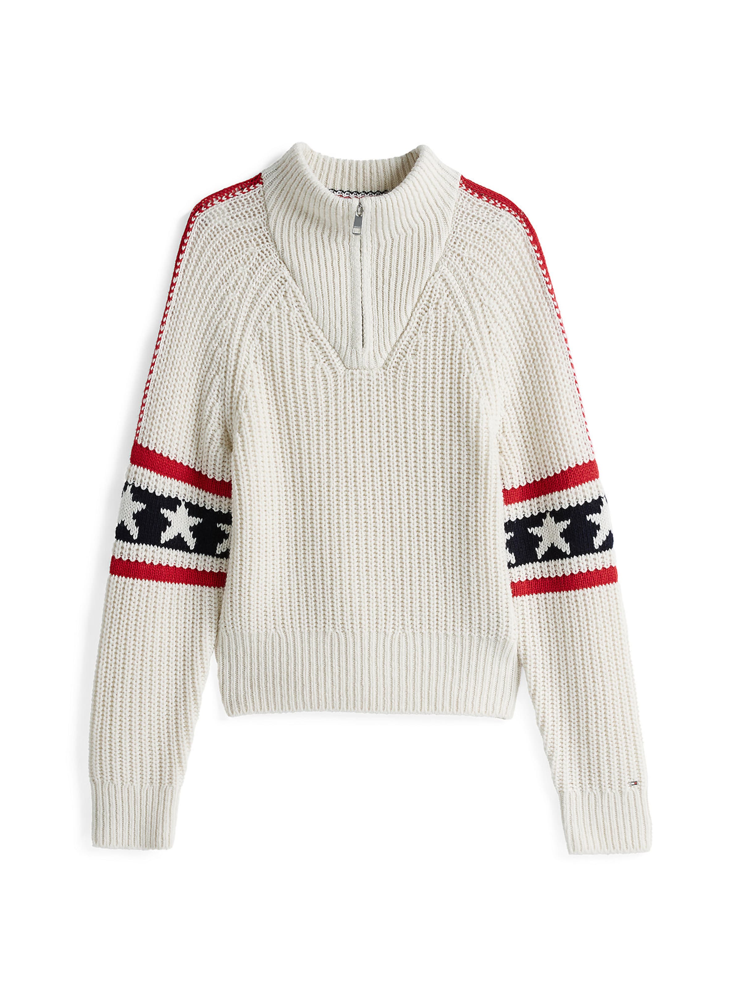 TOMMY HILFIGER Pullover in Weiß: Vorderseite