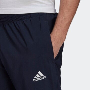 ADIDAS SPORTSWEAR Regular Workout Pants 'Essentials Stanford' in Blue