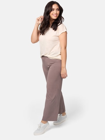 Wide Leg Pantalon Nur Die en beige