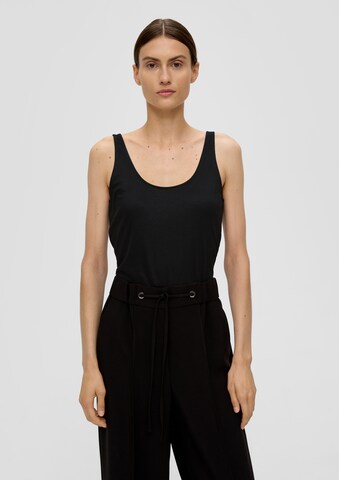 s.Oliver BLACK LABEL Top in Zwart: voorkant