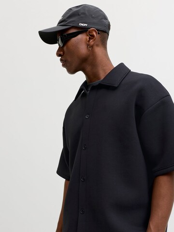 JACK & JONES Comfort Fit Hemd in Schwarz