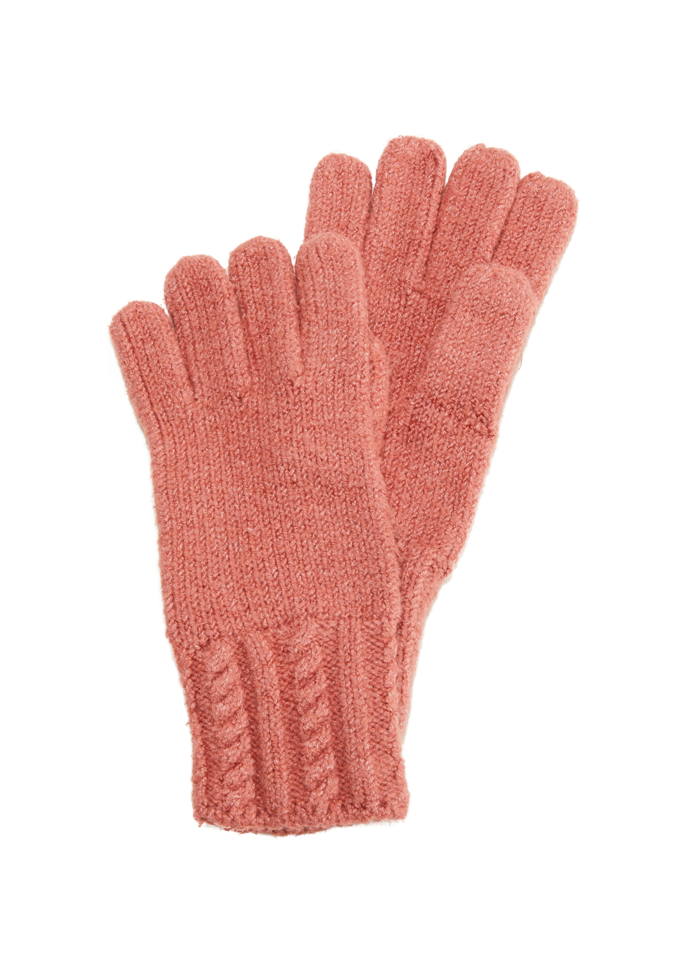 s.Oliver Fingerhandschuhe in Orange: Vorderseite