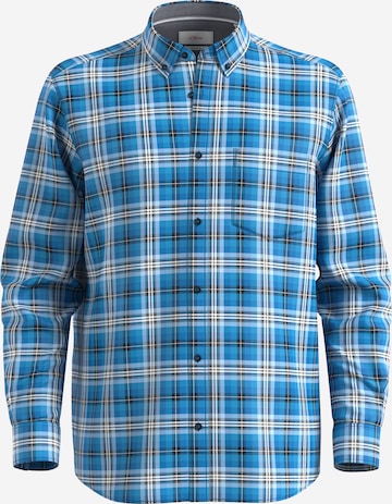 s.Oliver Regular fit Button Up Shirt in Blue: front