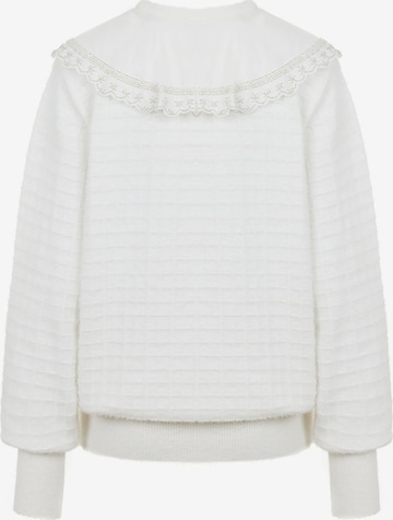 NOCTURNE Sweter w kolorze biały