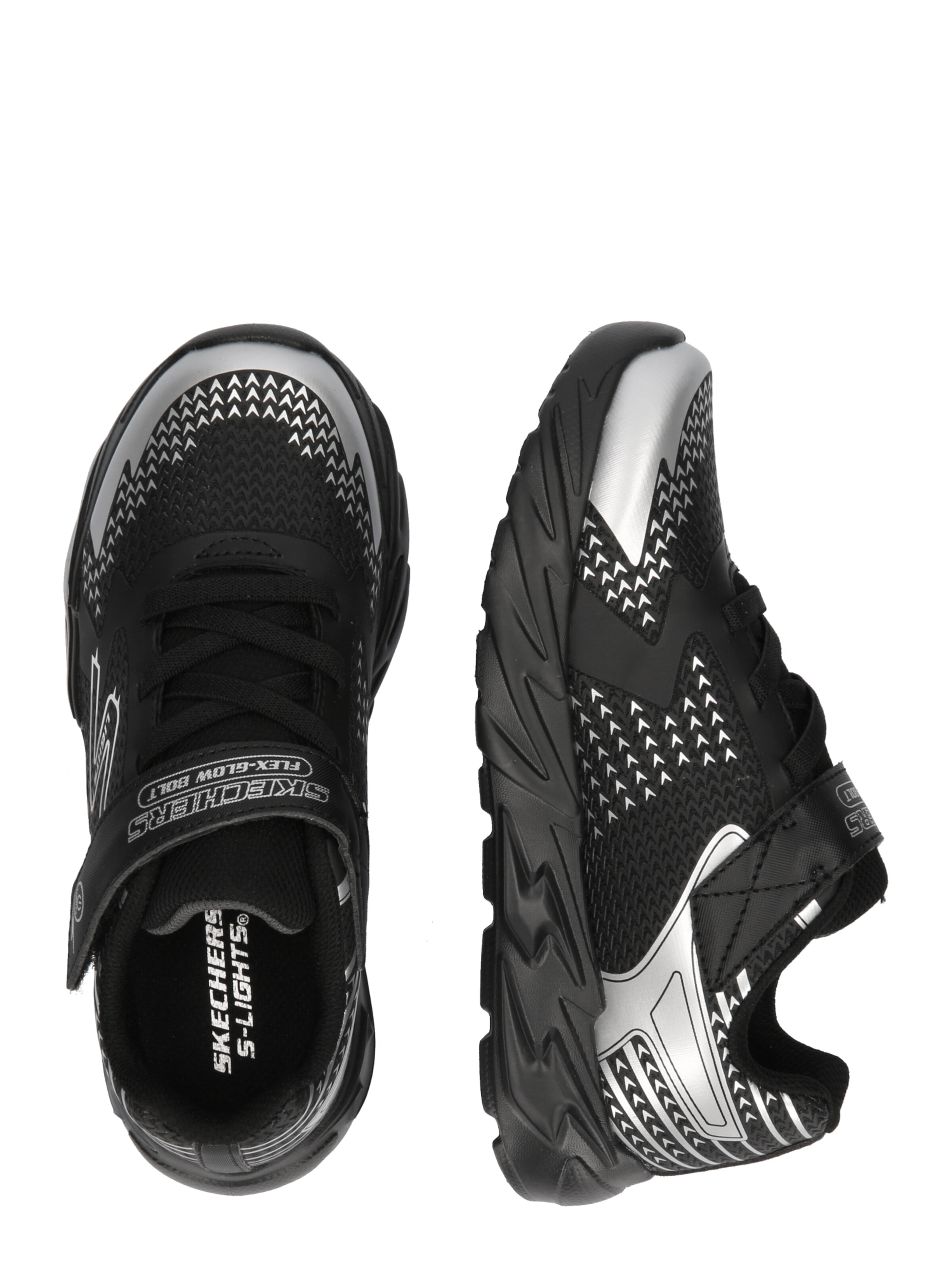 SKECHERS Sneaker 'FLEX-GLOW BOLT' i svart
