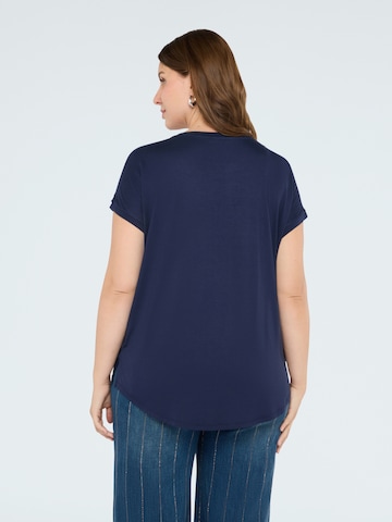 Chemisier Fiorella Rubino en bleu