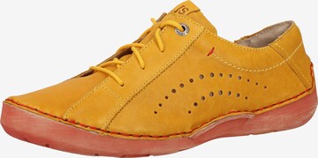 JOSEF SEIBEL Lace-Up Shoes 'Fergey 73' in Yellow: front