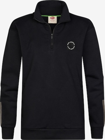 Petrol Industries Sweatshirt 'Millhaven' in Zwart: voorkant