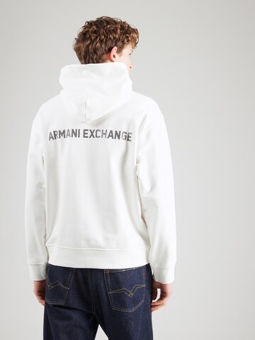 Felpa di ARMANI EXCHANGE in bianco: frontale