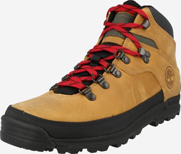 TIMBERLAND Šněrovací boty 'World Hiker' – hnědá: přední strana