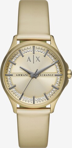 ARMANI EXCHANGE Analoguhr in Gold: predná strana