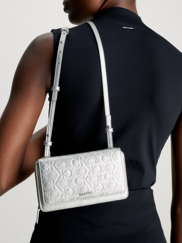 Calvin Klein Crossbody Bag in Silver