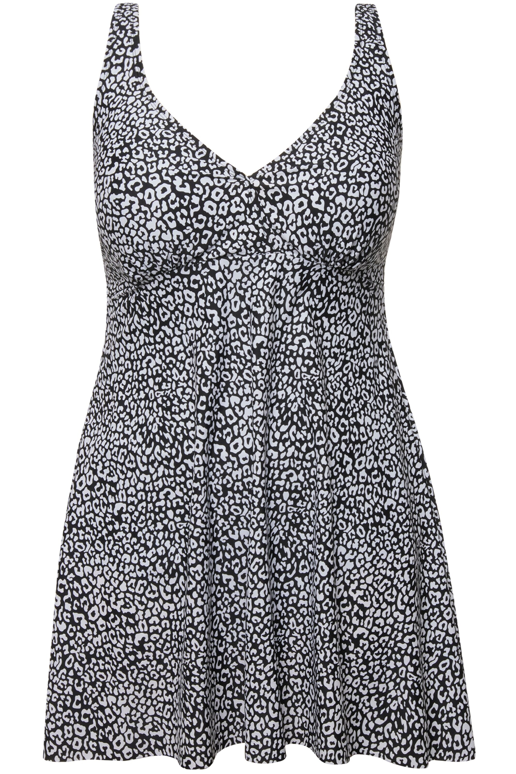 Ulla Popken Badpak in Grijs: voorkant