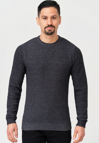 JEFF Sweater ' Crespo ' in Black: front