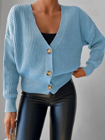 JANE's Fleece jas in Blauw: voorkant
