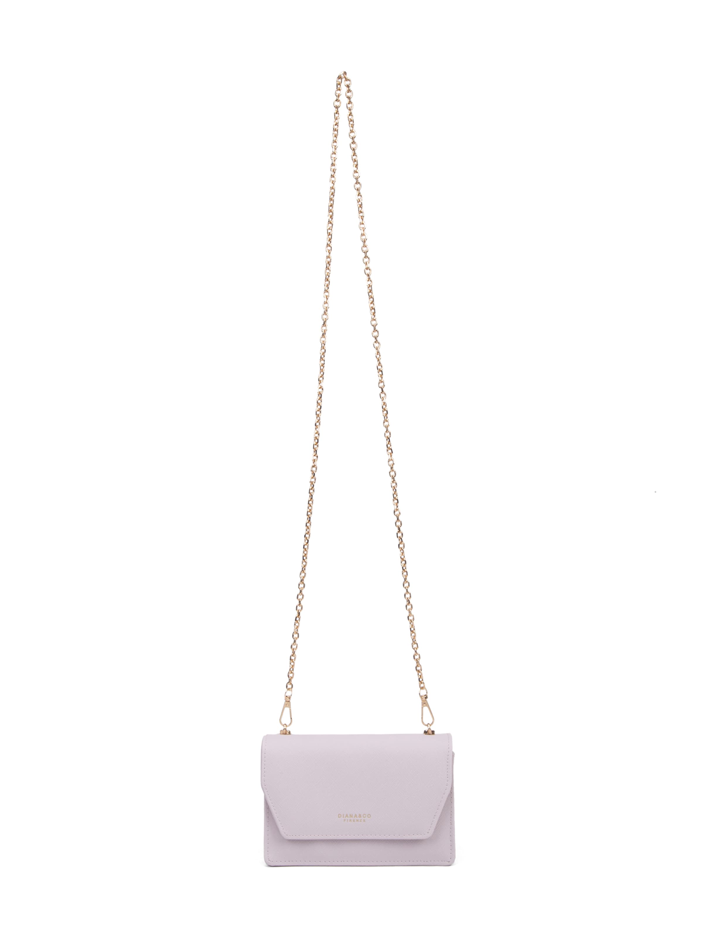 Borsa a tracolla 'Borsa a Tracolla Donna Diana&Co Poliestere Bottone Magnetico Tracolla Catena Rimovibile' di Diana&Co. in lilla