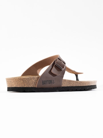 Bayton T-bar sandals 'Mercure' in Brown