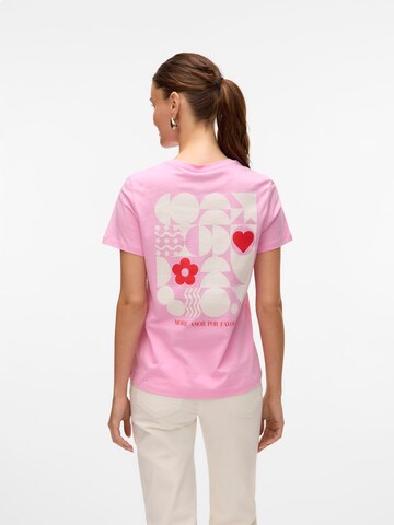 Maglietta di VERO MODA in rosa: frontale