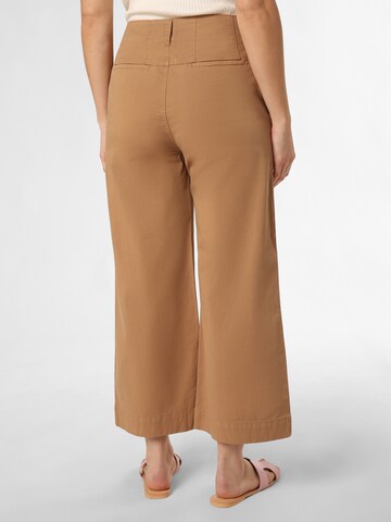 BOSS Wide leg Pants 'Tahiana' in Brown