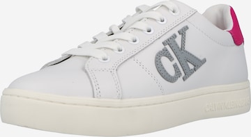 Sneaker low de la Calvin Klein Jeans pe alb: față