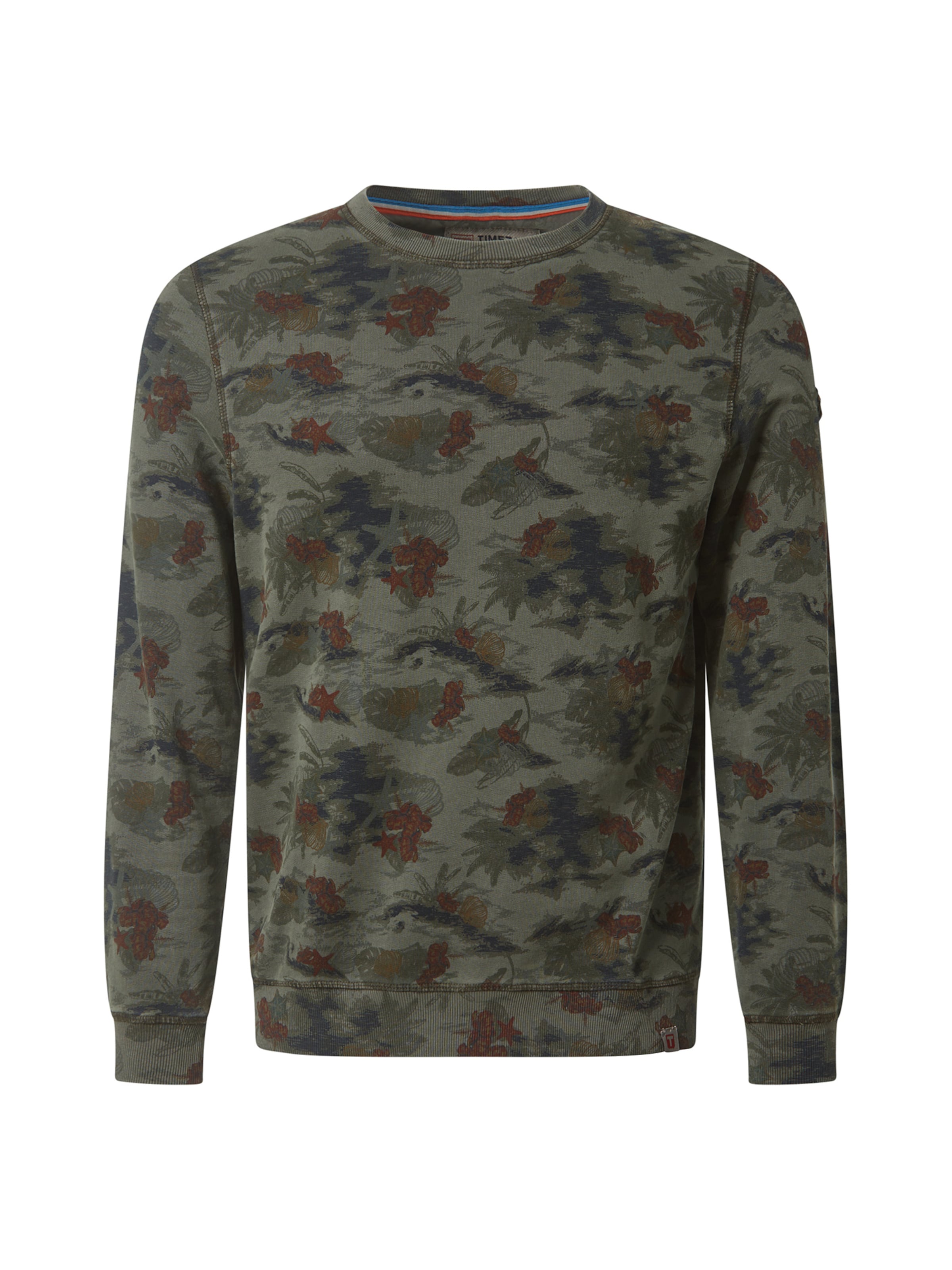 TIMEZONE Sweatshirt 'Crewneck' in Grün: Vorderseite