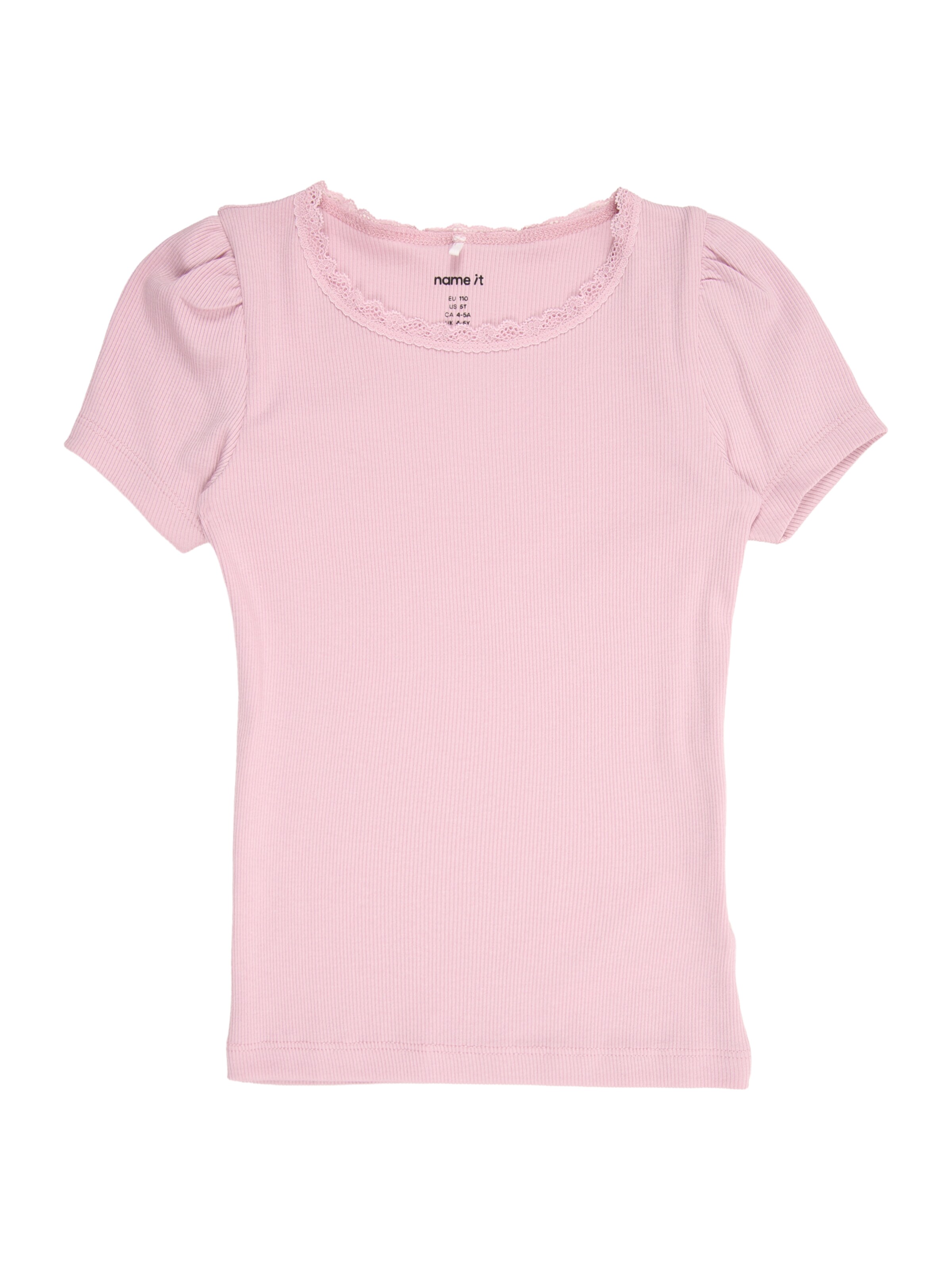 NAME IT T-shirt 'NMFKab' i lila: framsida