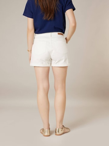 Regular Pantalon 'Cerise' Deeluxe en blanc