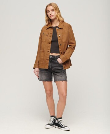 Superdry Between-Season Jacket 'Chore' in Brown