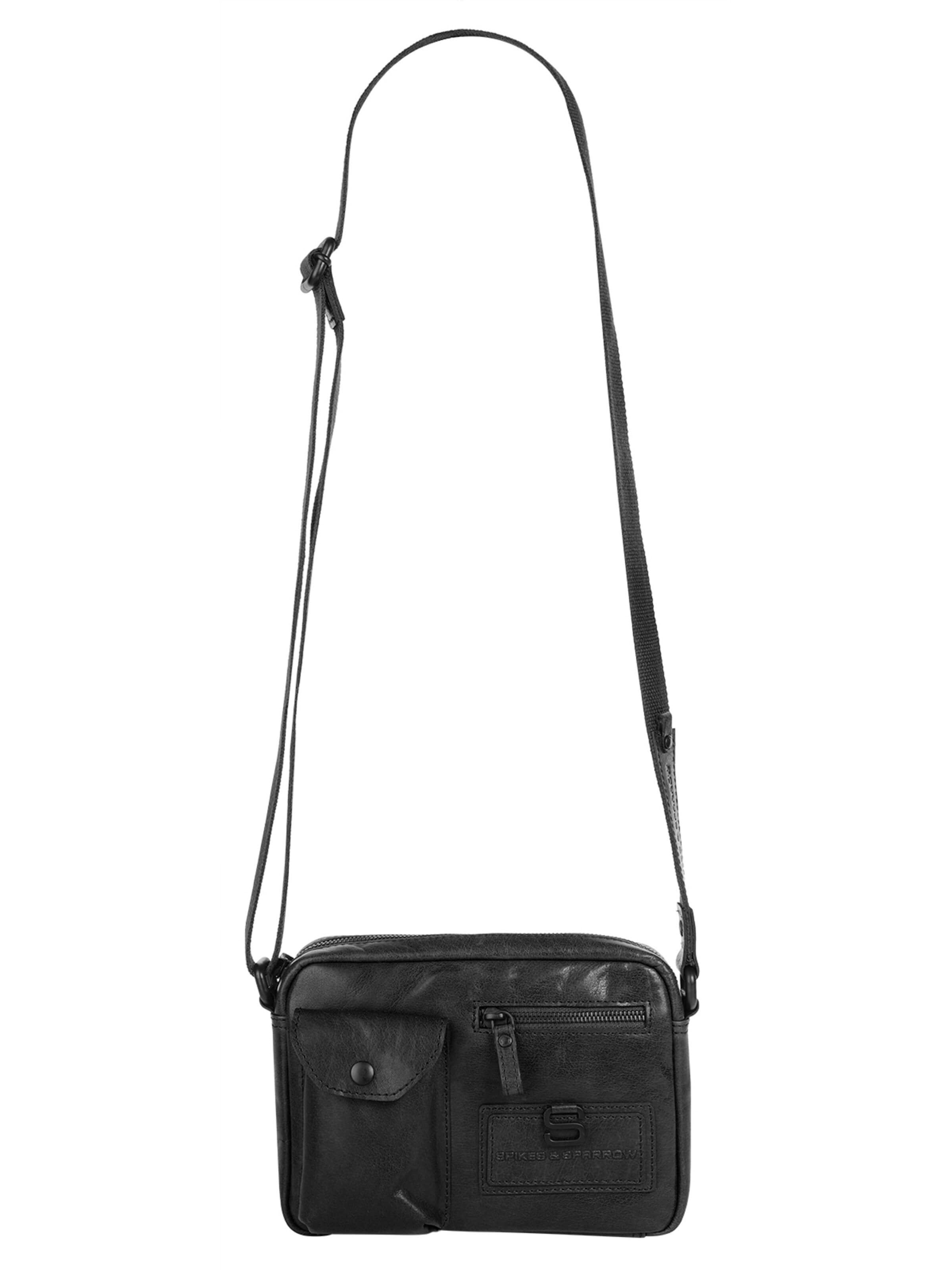 Spikes & Sparrow - Bolso de hombro 'CROSS BODY' en negro