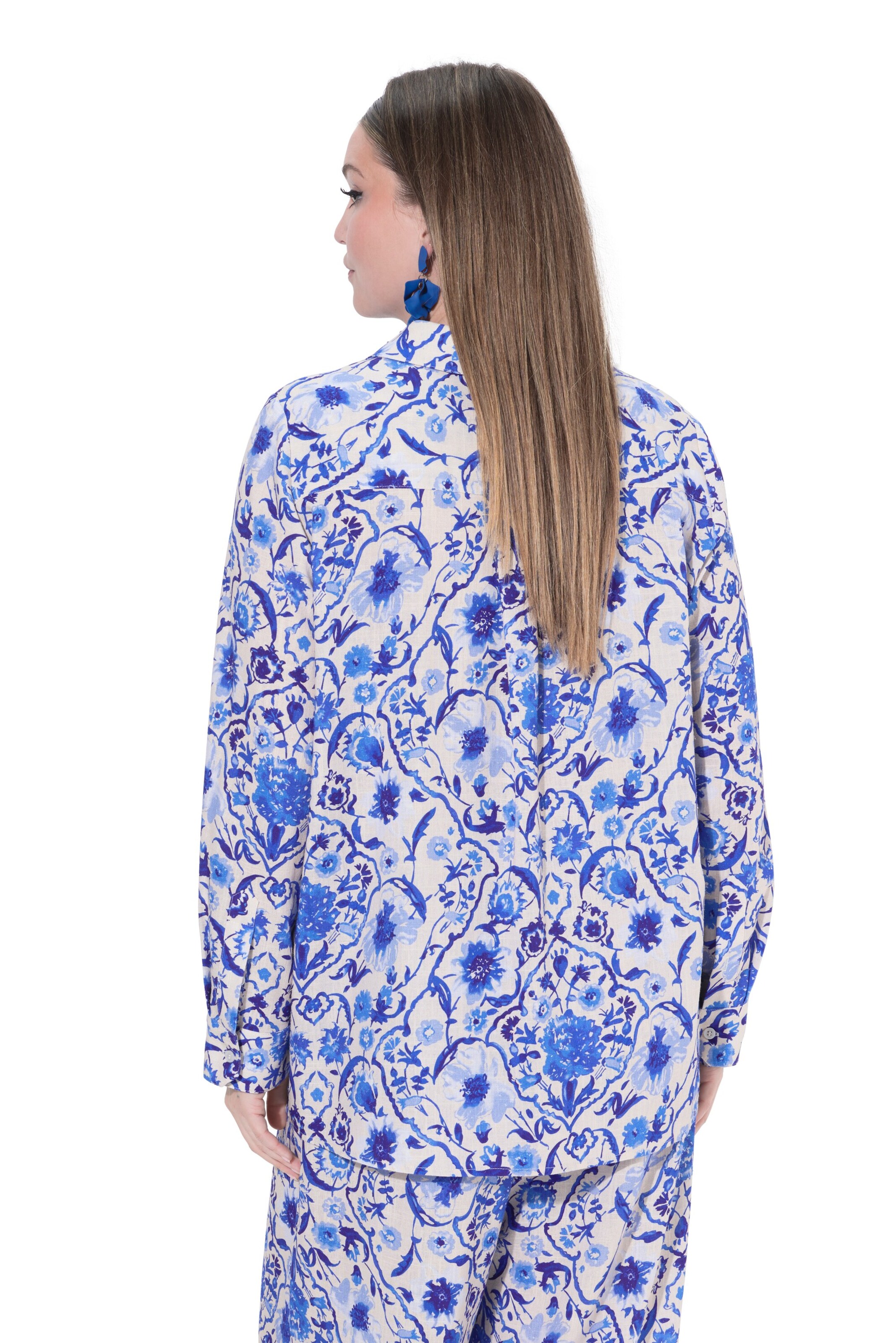 Ulla Popken Bluse in Blau