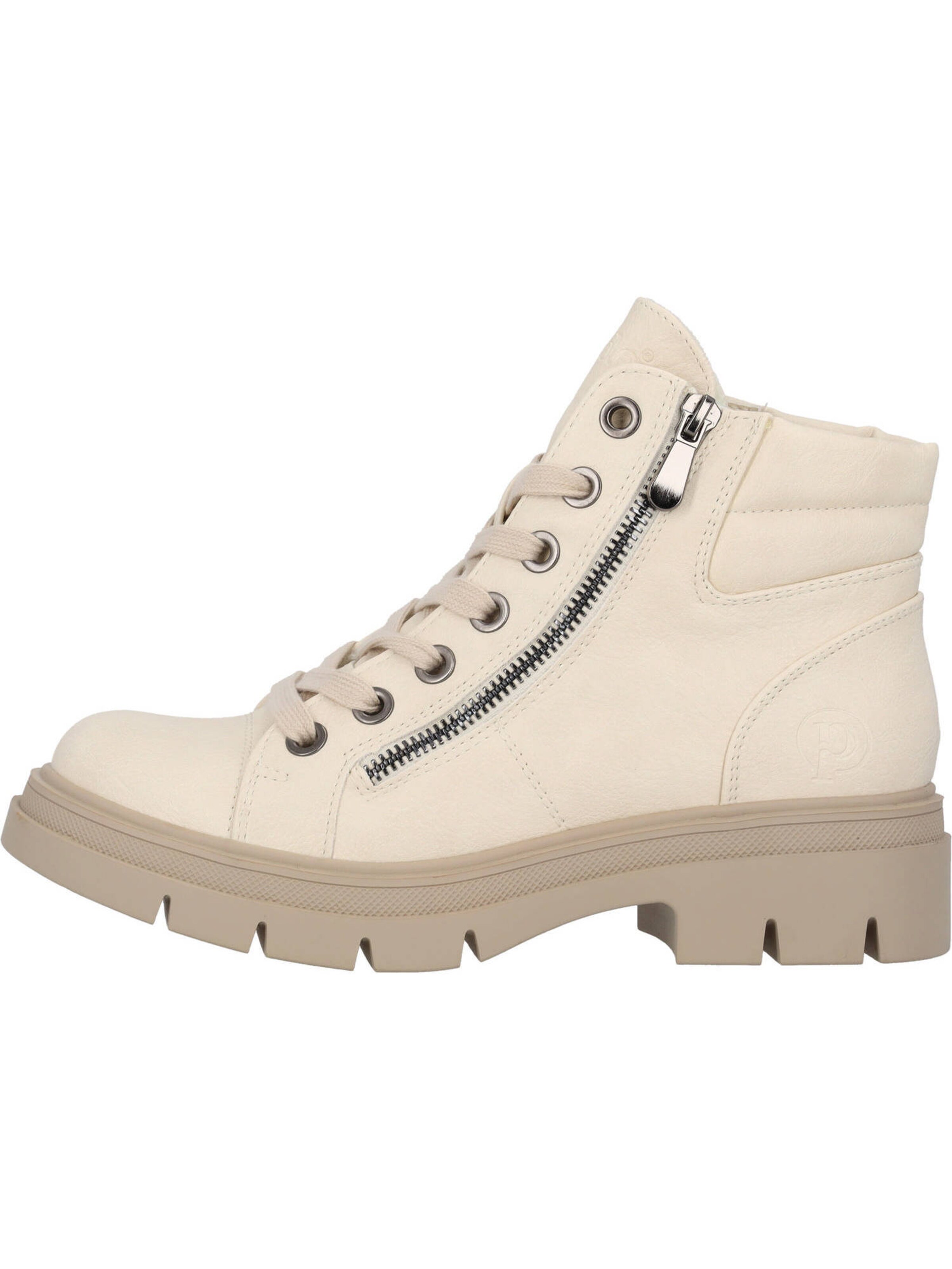 Palado Lace-Up Ankle Boots 'Salnos' in Beige