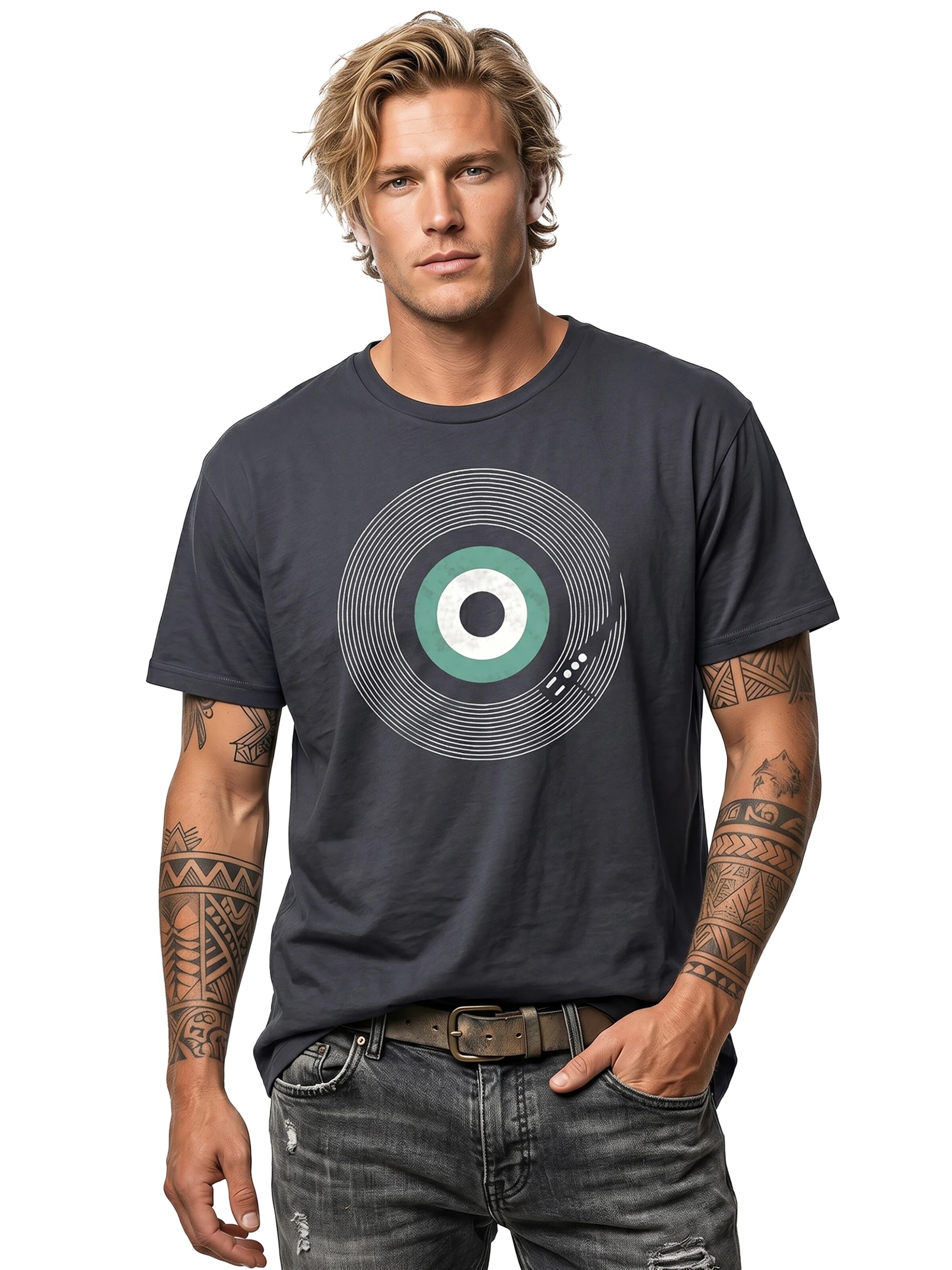 MAKAYA Shirt 'Final Track' in Grey: front