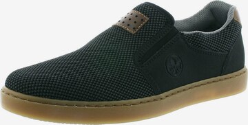 Rieker Спортни обувки Slip On в черно: отпред