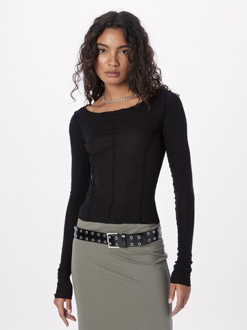 WEEKDAY Shirt in Schwarz: Vorderseite