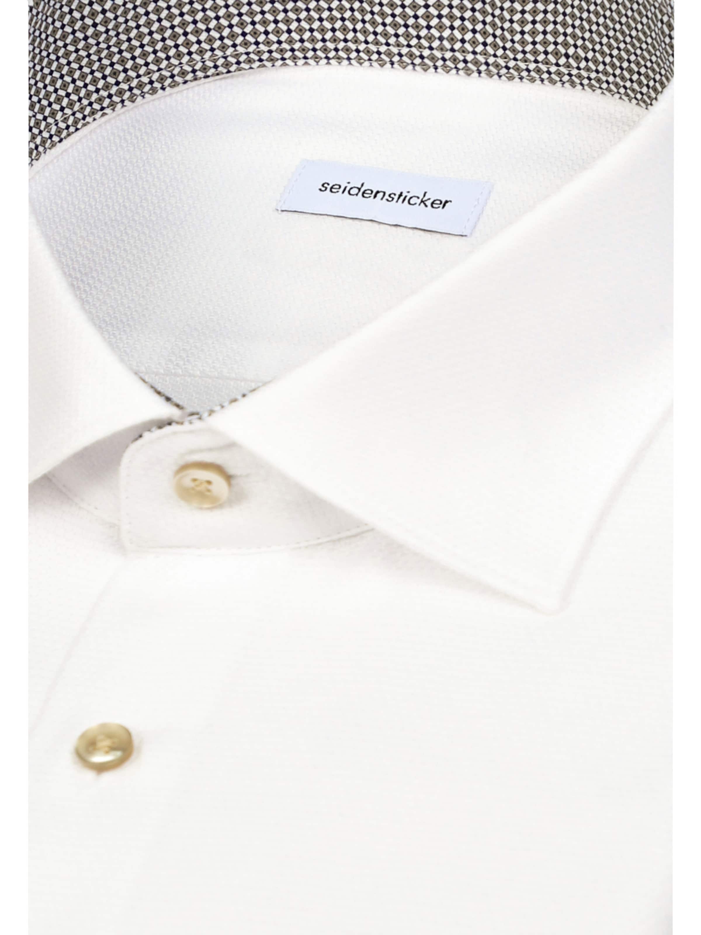 SEIDENSTICKER Slim fit Business shirt in White