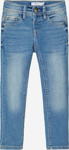 NAME IT Slimfit Jeans 'Silas' in Blauw: voorkant