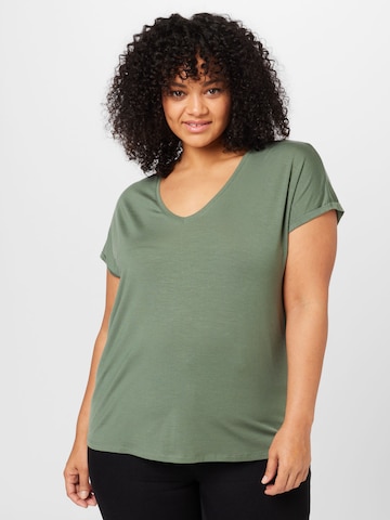 Vero Moda Curve Shirt 'Aya' in Groen: voorkant