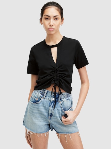 AllSaints Shirt 'GIGI' in Zwart: voorkant