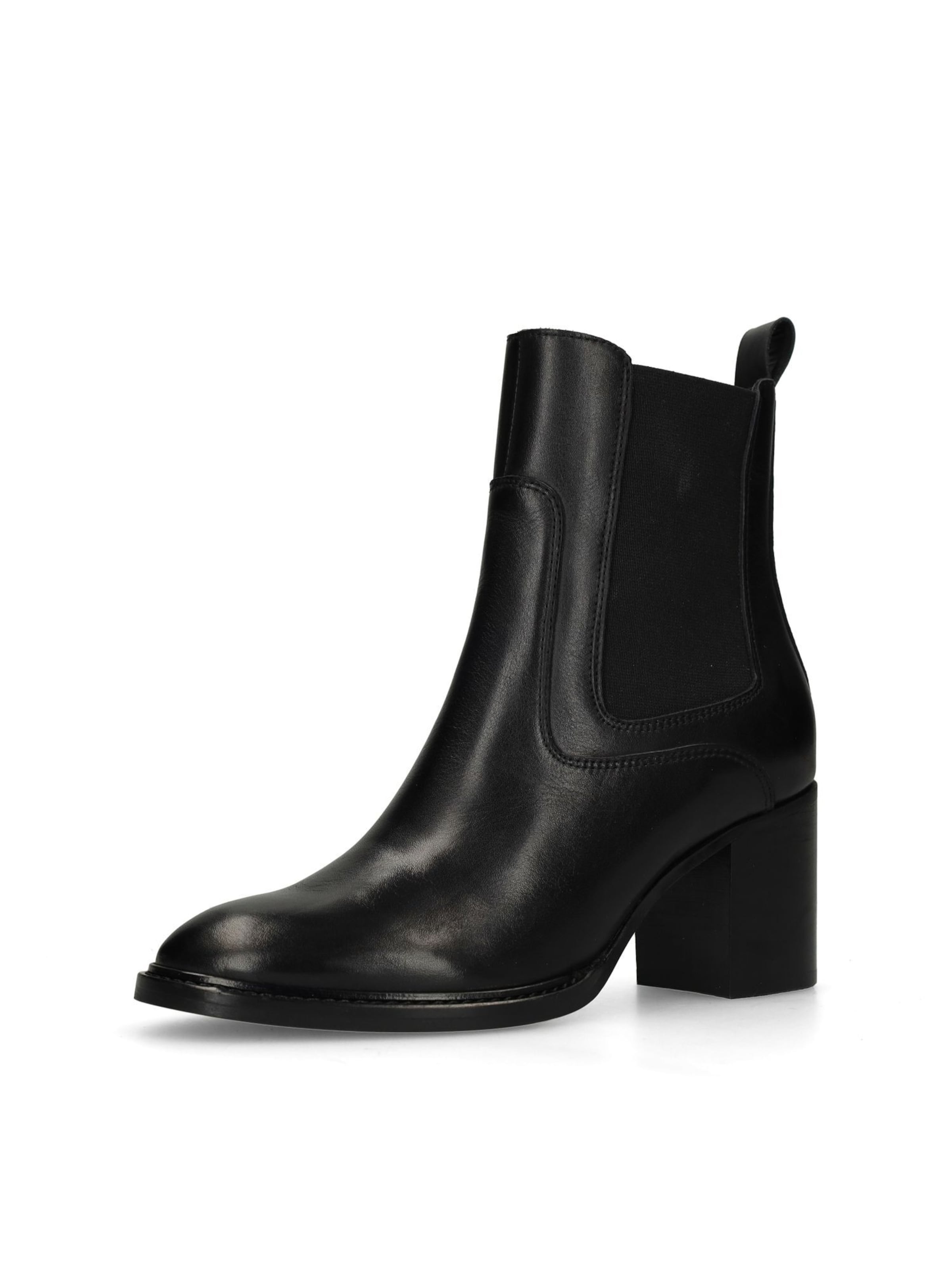 MANFIELD Stiefelette in Schwarz: Vorderseite