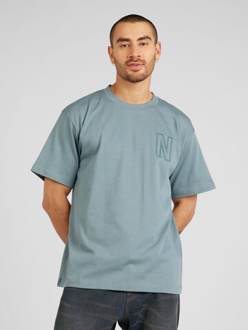 NORSE PROJECTS T-shirt 'Simon' i blå: framsida