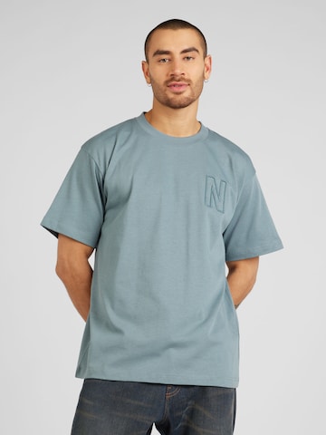 NORSE PROJECTS - Camiseta 'Simon' en azul: frente